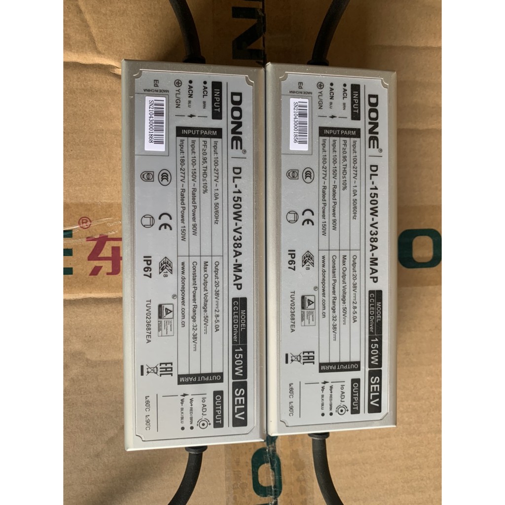 Driver LED 150W DONE DL-150W-MAP chính hãng cho lắp ráp đèn LED