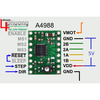 Module Điều Khiển Động Cơ Bước A4988