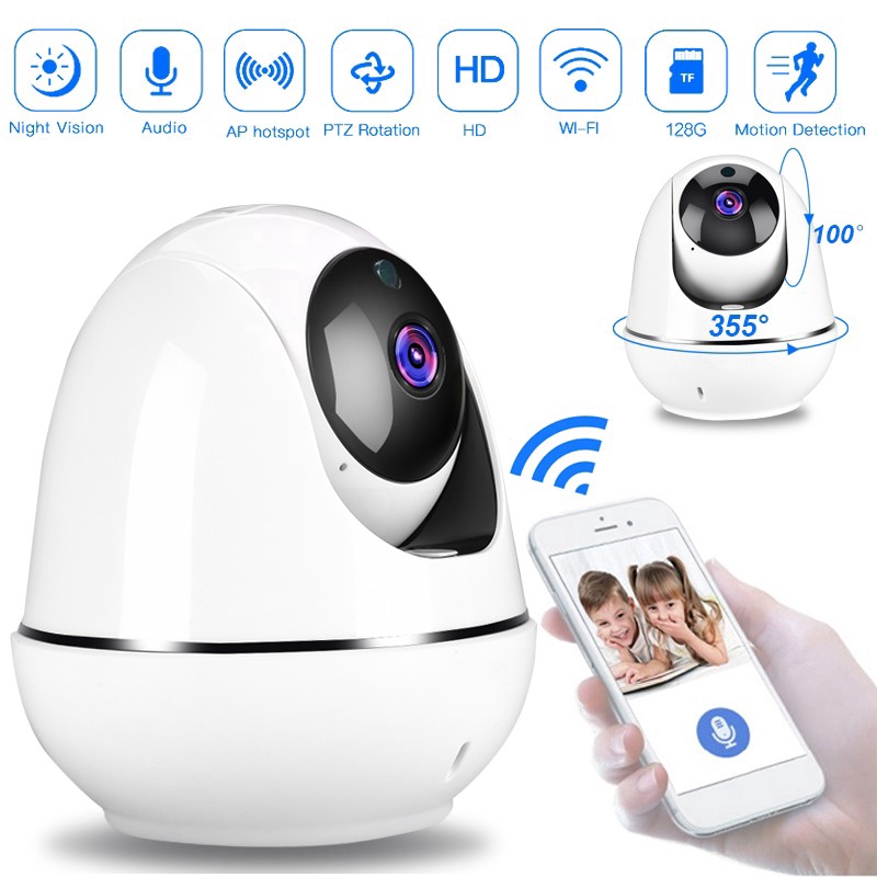 [GB.TECH] Camera IP Full HD 1080P Wireless Camera CCTV WiFi Infrared Night Vision Home Security Cam