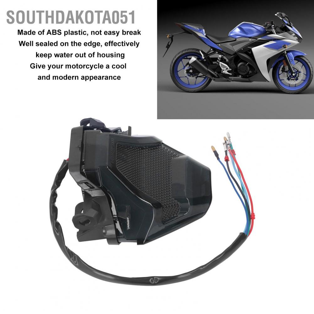 Southdakota051 Đèn hậu LED tích hợp cho xe máy báo rẽ phía sau phanh Y15ZR MXKING150 EXCITER150
