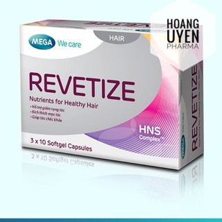 Viên uống mọc tóc Revetize Mega - Hộp 30 viên