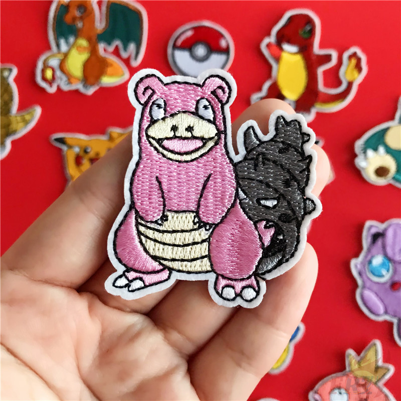 Miếng Vá Huy Hiệu Ủi Thêu Hoạt Hình Pokemon Go