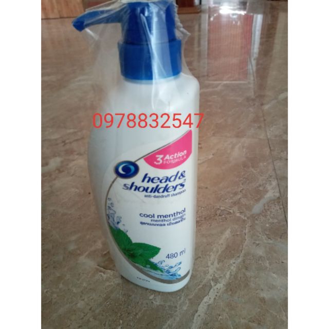 Dầu gội head&shoulder 480ml bạc hà thái lan