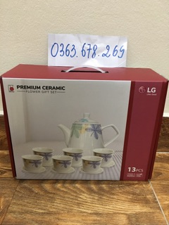 Bộ ấm trà gốm sứ cao cấp Donghwa