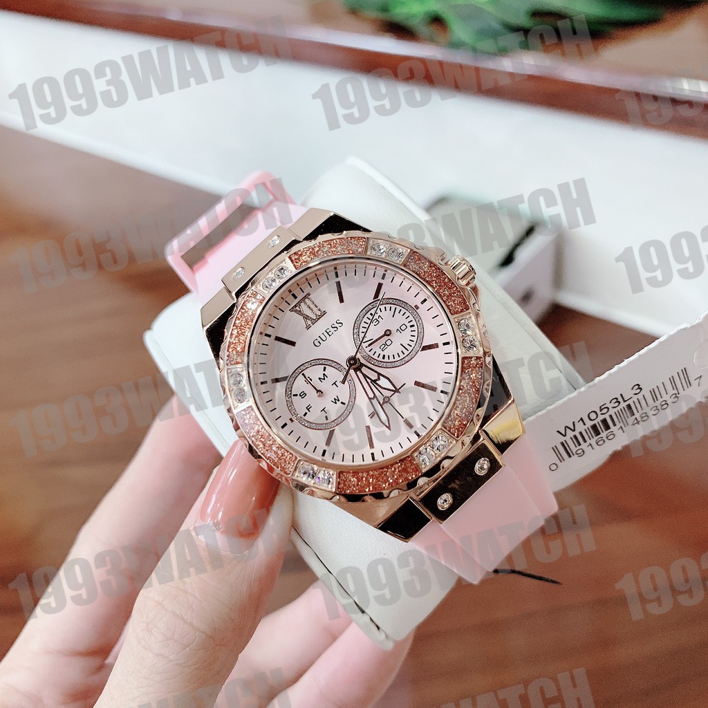 Đồng Hồ Nữ Unisex Guess Dòng Limelight W1053L2 W1053L3 W1053L7 , Dây Cao Su , Size 38mm