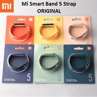 Dây đeo silicon thay thế XIAOMI Mi Band 5 Strap - Chính hãng 