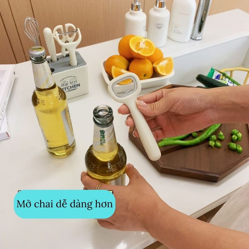 Bộ dao 6 món dùng trong nhà bếp Korea Kitchen kèm kệ cắm kháng khuẩn sắc bén không gỉ MIIBOOSHI D2.106.6MON
