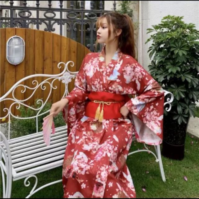 (CÓ SẴN) Bộ Trang Phục Kimono Truyền Thống Nhật Bản Yukata Nữ Nhật Bản