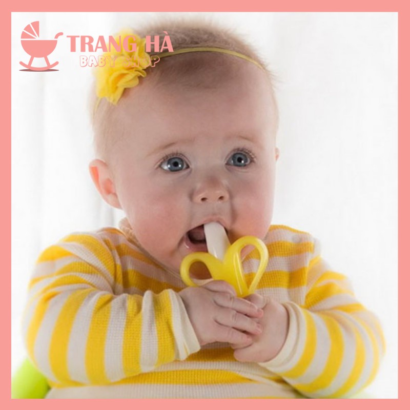 🍒🍒Gặm nướu và bàn chải chuối 2 in 1 BABY BANANA - Mỹ