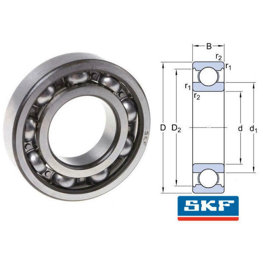 Vòng bi bạc đạn SKF 6204/C3. Cam kết hàng đúng mô tả và chính hãng của tập đoàn SKF