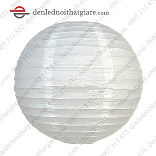 Đèn lồng bằng GIẤY 50cm - kiểu Tròn 100H50 - phong cách trang trí Phương Tây