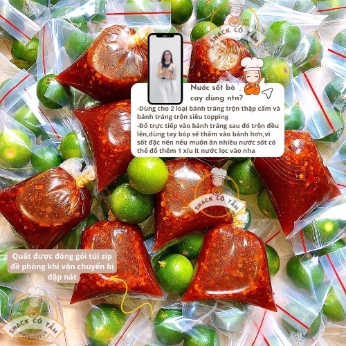 Bánh tráng trộn siêu topping nước sôt bò cay kèm quất,găng tay-Bánh tráng trộn đặc biệt,tự trộn ăn là ghiền/Snack Cô Tấm