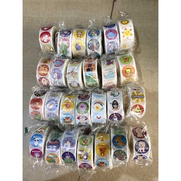 Cuộn sticker khen thưởng 500c/hình (giao ngẫu nhiên mẫu)