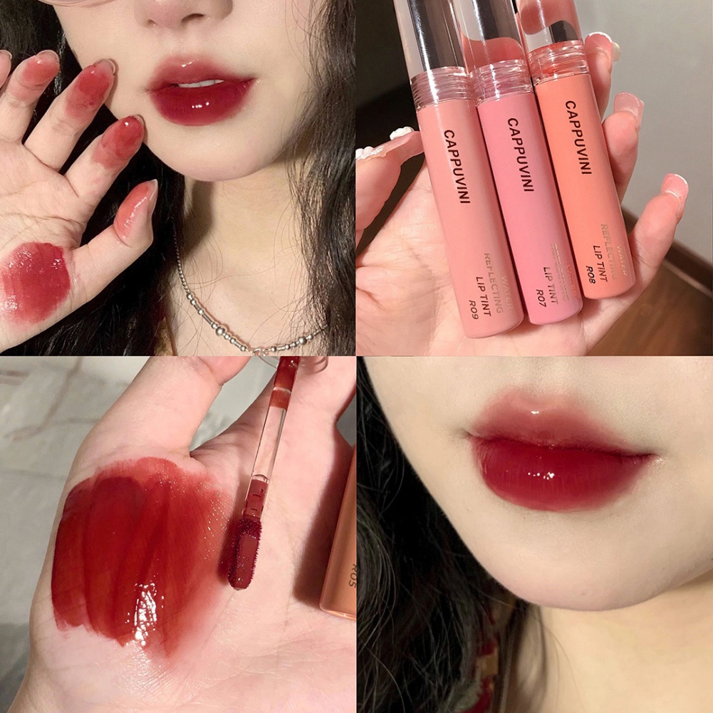 CAPPUVINI Light weight Soft gloss Liquid Lipstick Waterproof lip makeup