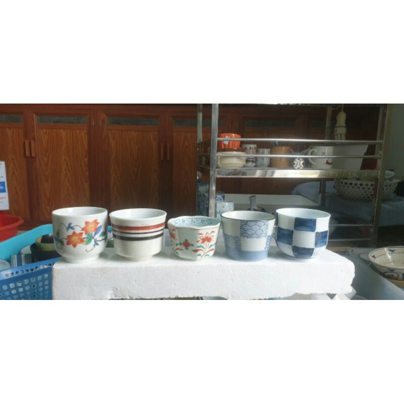 Combo ly gốm sứ làm chậu