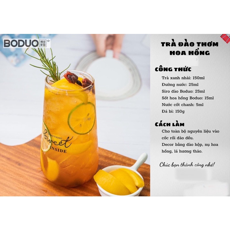 Mứt hoa hồng Boduo hộp 1kg