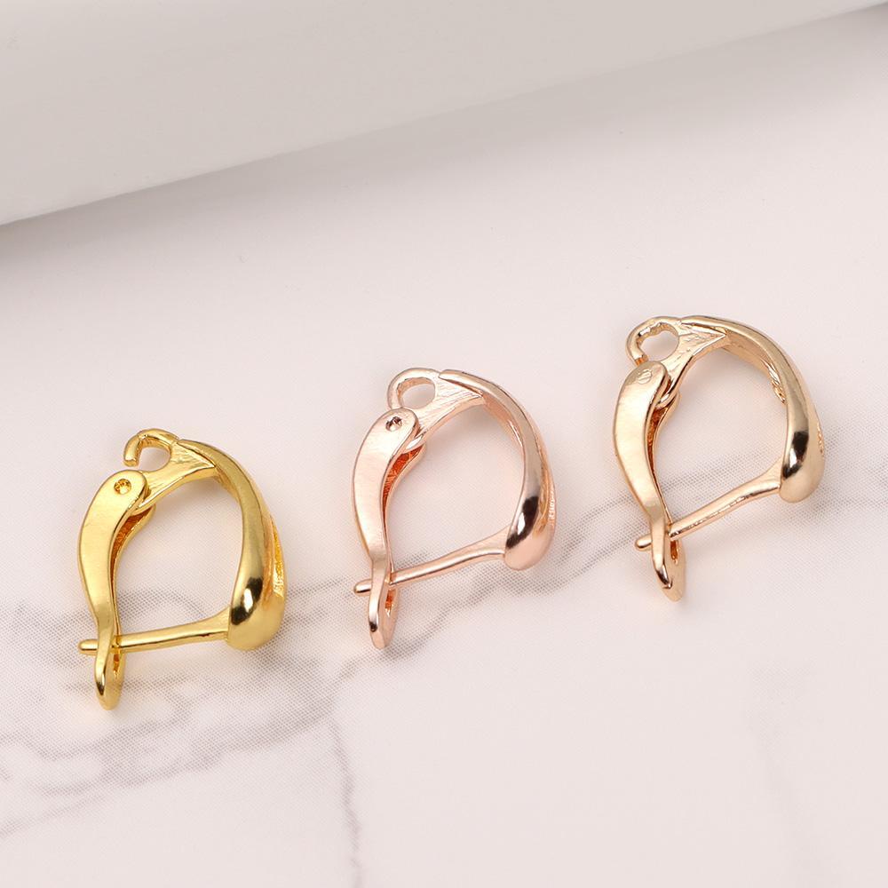 Set 6 Móc Làm Bông Tai Kiểu Pháp 18x11mm