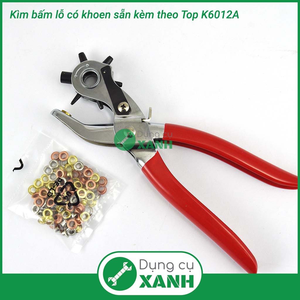 Kìm bấm khoen TOP K6012A kèm khoen