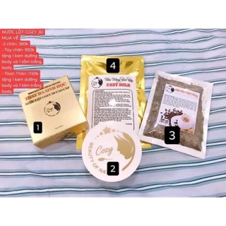 Bộ thay da toàn thân cozy 4 sản phẩm như hình