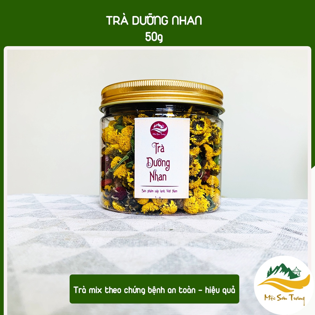Trà Dưỡng Nhan Sấy Lạnh Cao Cấp (Mộc Sơn Trang) Hộp 50gram