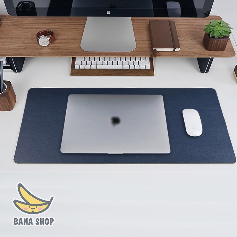 Thảm da, miếng lót trải bàn làm việc deskpad kiêm lót chuột dài 2 mặt chống nước