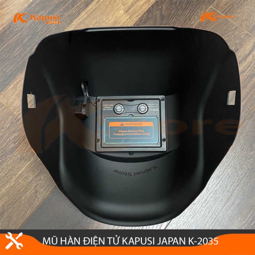 MŨ HÀN ĐIỆN TỬ NHẬT KAPUSI K-2035 TỰ ĐỘNG ĐIỀU CHỈNH SÁNG TỐI, KÍNH HÀN CAO CẤP CHỐNG LÓA BẢO VỆ MẮT