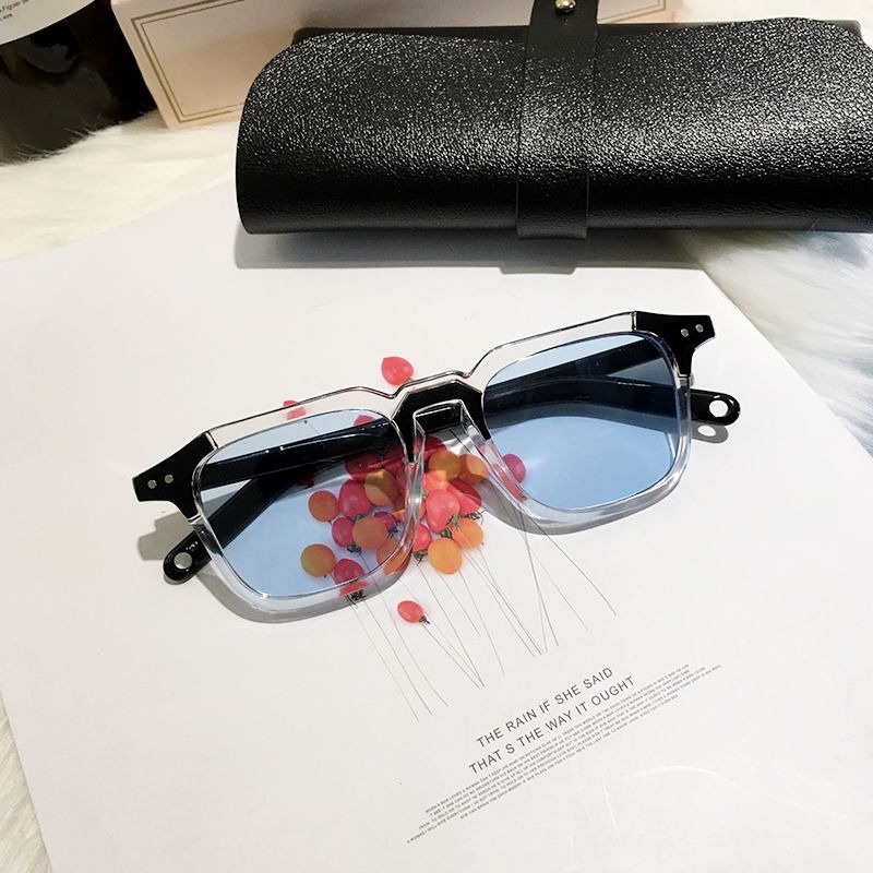 Kính mát gọng oval thiết kế thời trang phong cách Hàn Quốc cho nam và nữ