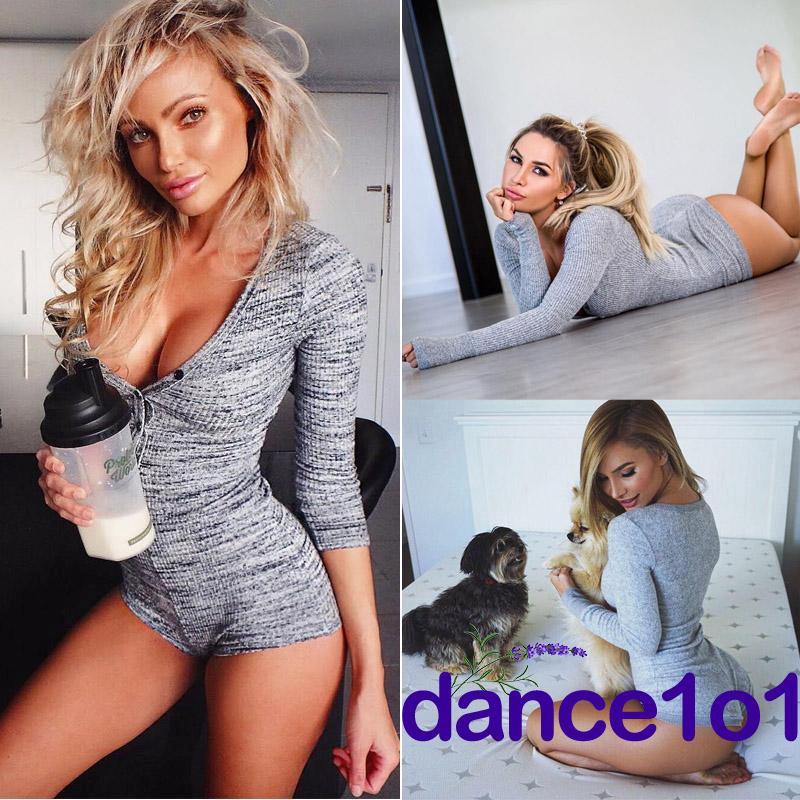 Áo liền quần cổ V thời trang gợi cảm cho nữ | BigBuy360 - bigbuy360.vn