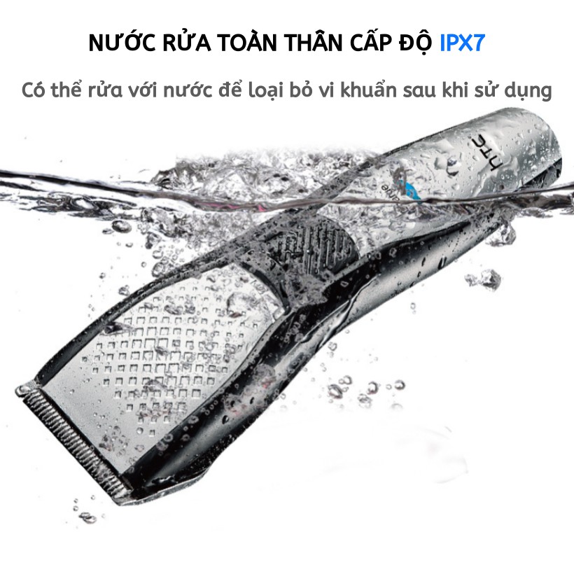 (NEW 2022) Tông Đơ Cắt Tóc Chuyên Nghiệp Cho Người Lớn Trẻ Em HTC AT727 AT728 I Bảo Hành Máy 3 Năm Il 729 TĂNG FLYCO