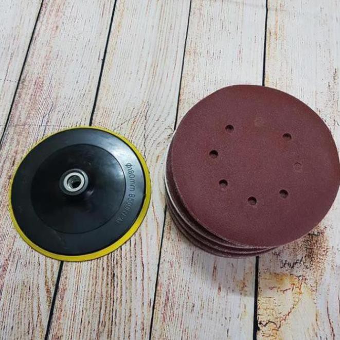 Combo 100 miếng giấy nhám tròn phi 180mm