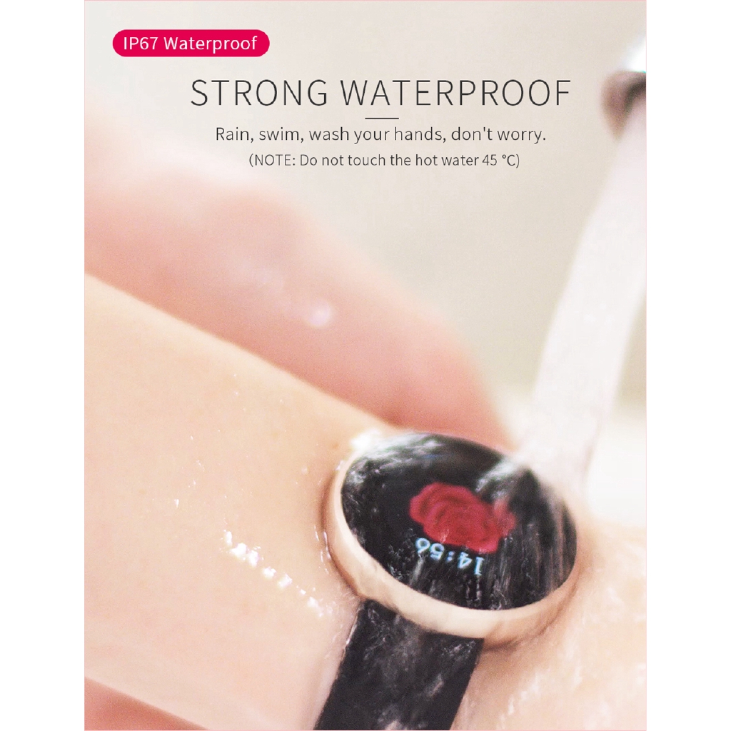 Lykry Smart Watch  B36 Top Heart Rate Female Period Reminder Ladies Wrist Sport 1.04 Inch