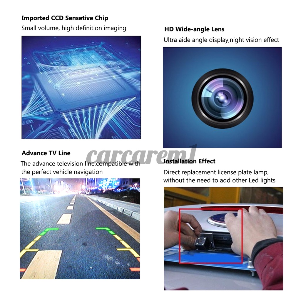 Camera phía sau xe hơi 4 bóng LED 170 độ
 | BigBuy360 - bigbuy360.vn