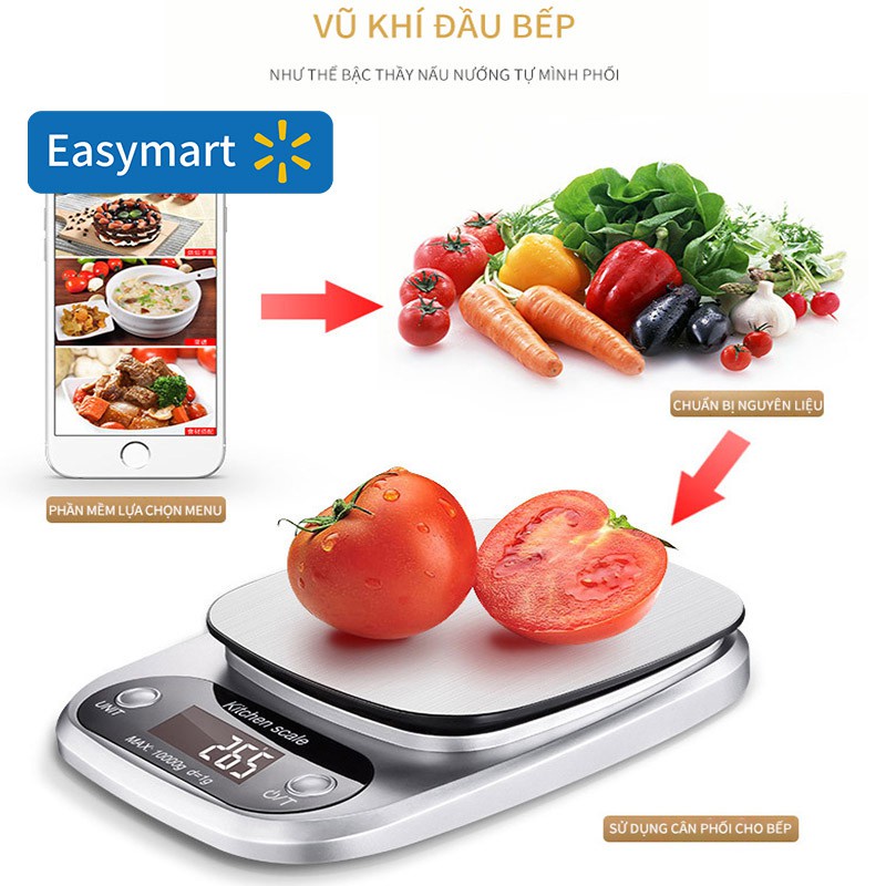 Cân tiểu ly điện tử nhà bếp High Precision N5 chính hãng - Dãi 0.1 - 3Kg - Bảo hành 1 tháng