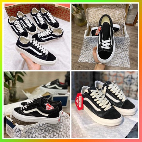 [ FREE SHIP ]Giày vans nam, nữ đen da lộn vải mềm đi êm combo đầy đủ full bill - full box ship toàn quốc | BigBuy360 - bigbuy360.vn