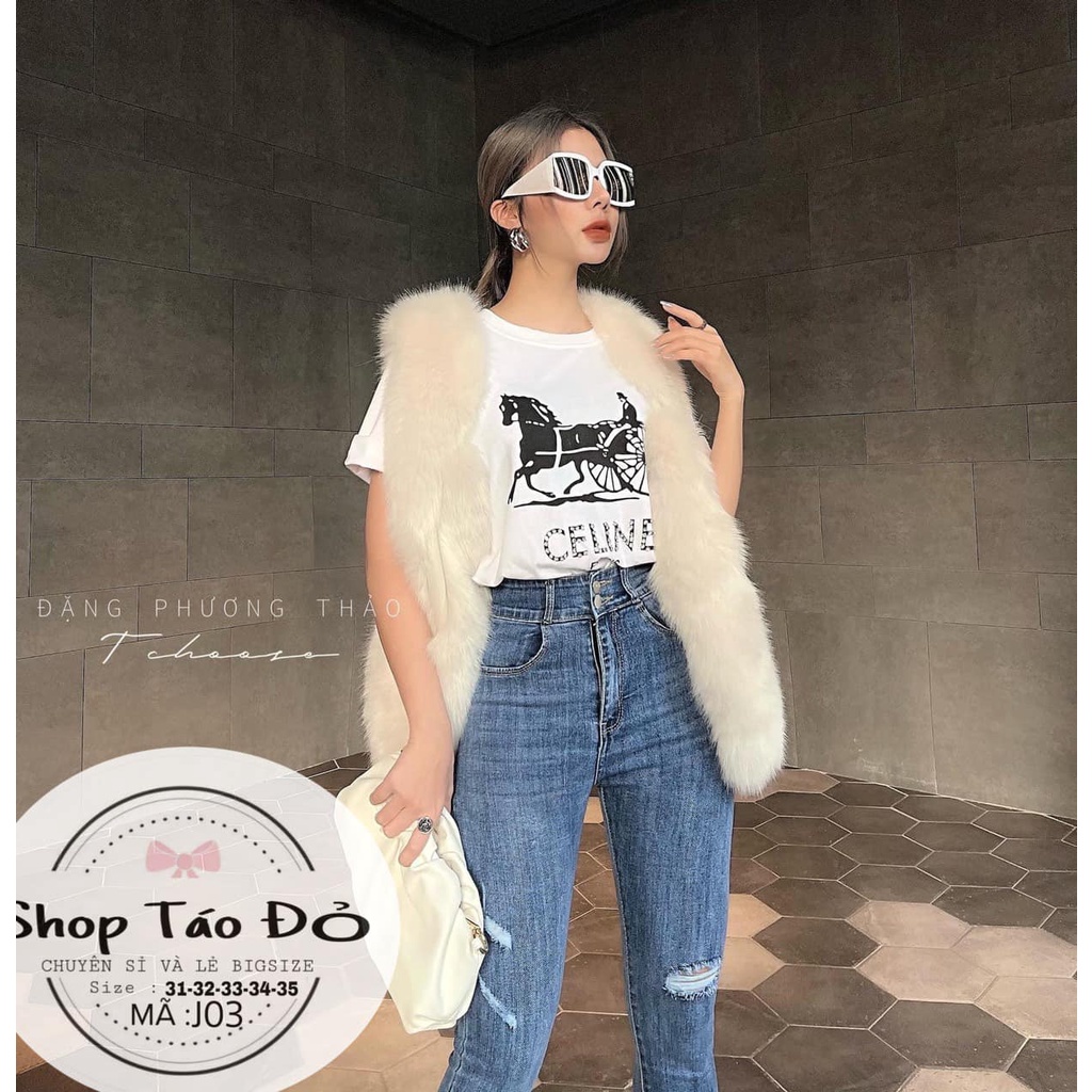 (TÁO ĐỎ BIGSIZE 55-90KG) QUẦN JEAN ÔM SIÊU CO GIÃN TỐT, QUẦN BÒ BIGSIZE J03 🥰🥰🥰