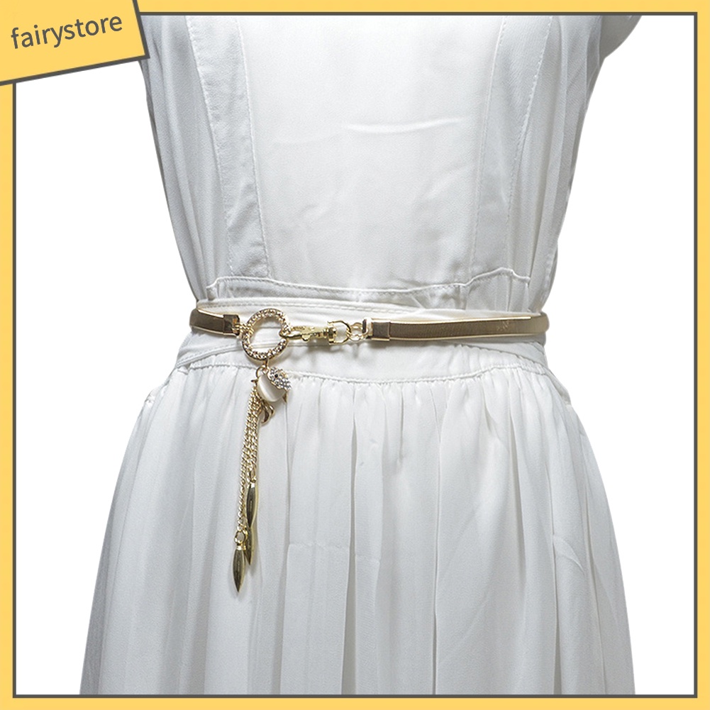 Thắt lưng đính đá hình cá vàng cho nữ