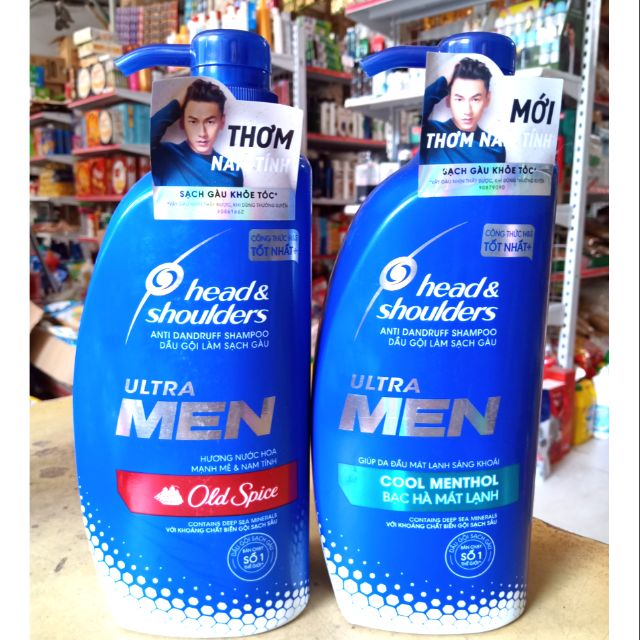 Dầu gội Head Shoulders Ultra Men bạc hà 650g