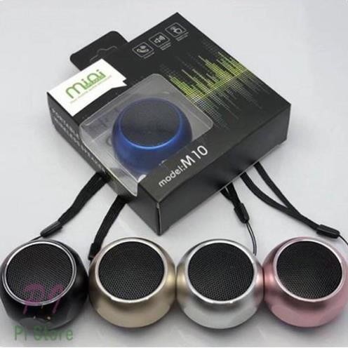 Loa Bluetooth Mini Siêu Nhỏ M10 Vỏ Kim Loại, Âm Thanh Cực Chất, Nghe Nhạc Cực Hay, Có Dây Đeo Balo Tiện Lợi