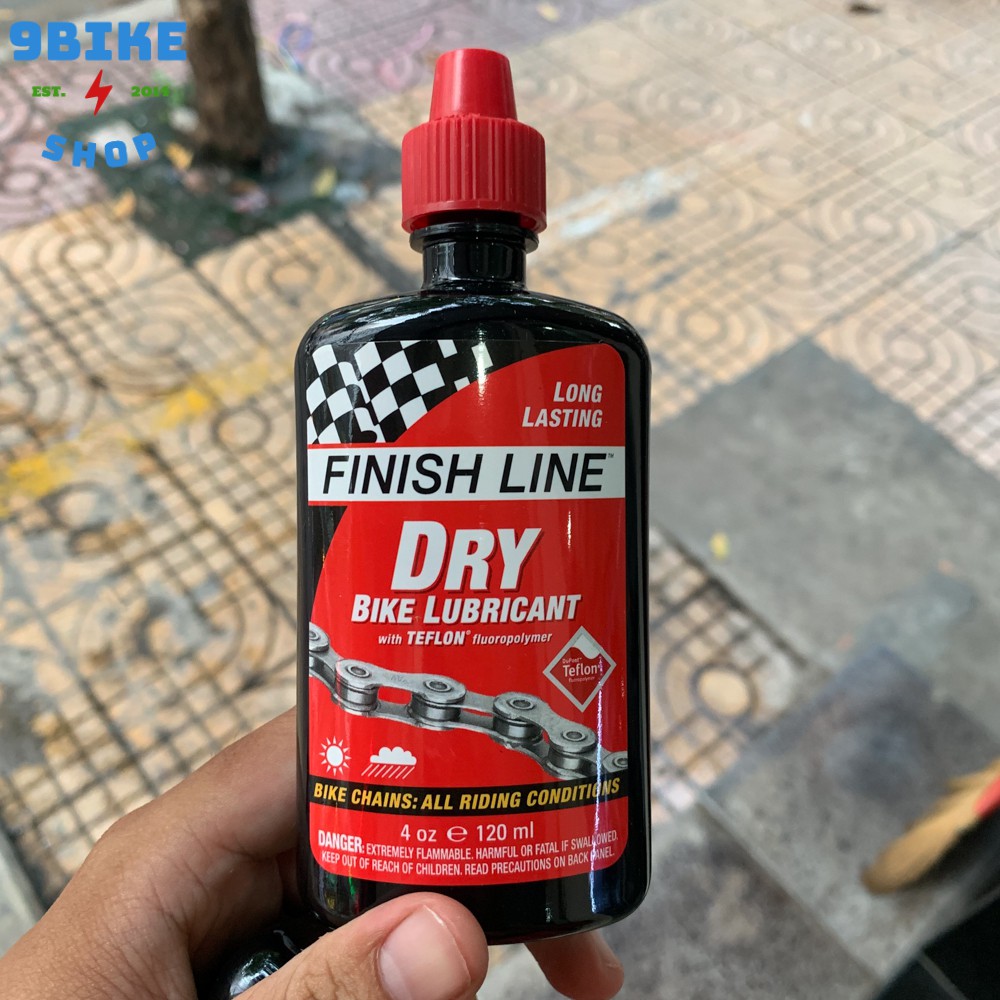 Dầu châm sên xe đạp Finish Line Dry 120ml