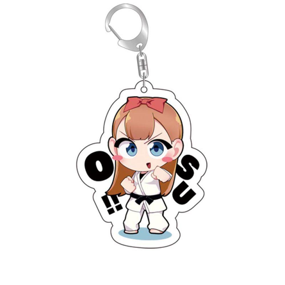 Móc khóa hai mặt hình hoạt hình Anime phụ kiện đáng yêu