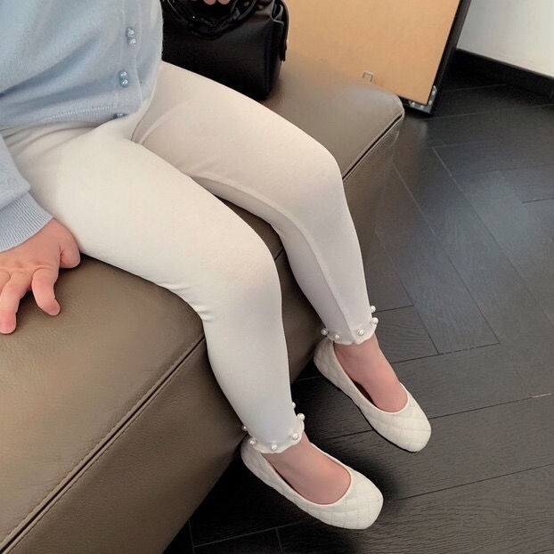 Quần Legging Lưng Cao Chất Liệu Co Giãn Thoải Mái Phong Cách Phương Tây Cho Bé Gái