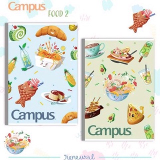 Vở campus food kẻ ngang 80, 120tr