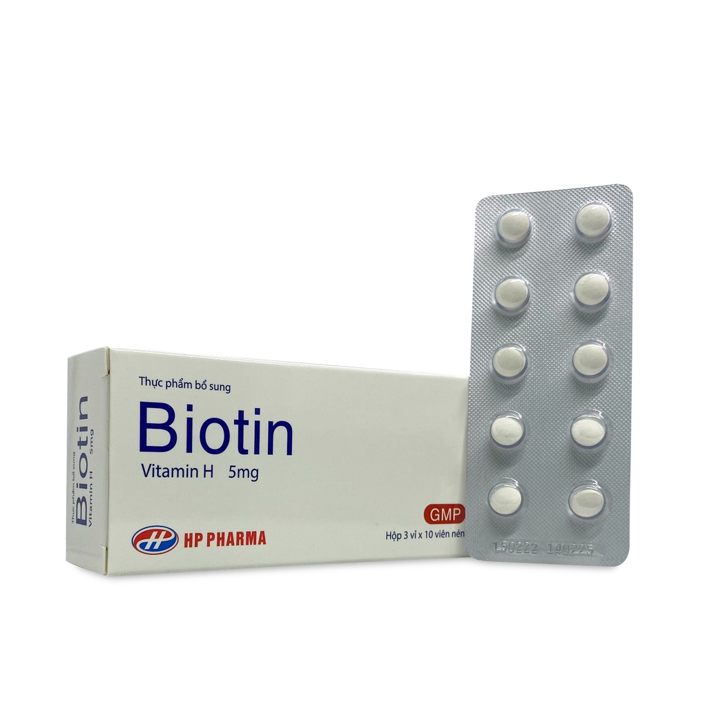 Viên Uống Biotin - Vitamin H Chống Rụng Tóc Giúp Tóc Và Móng Chắc Khoẻ