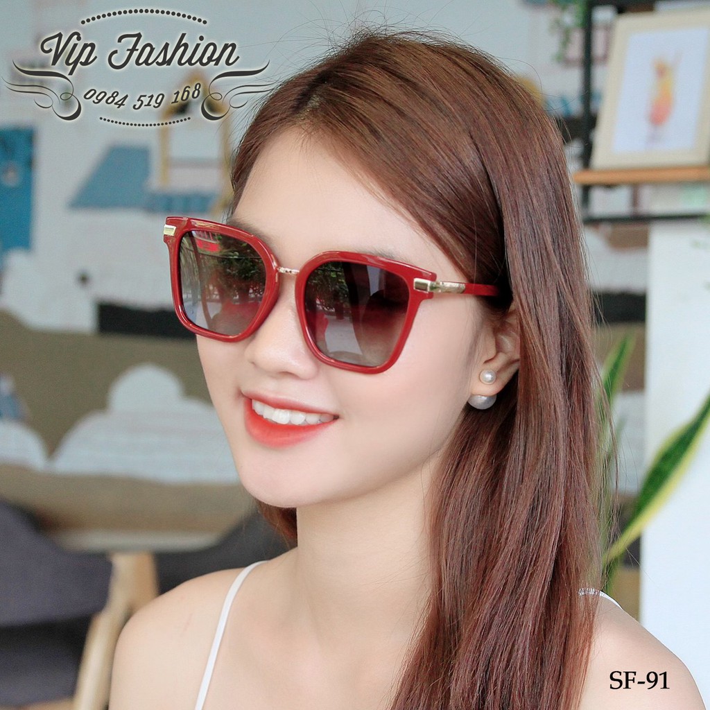 Kính mát chống loá SF91 cao cấp, dáng chữ nhật thời trang