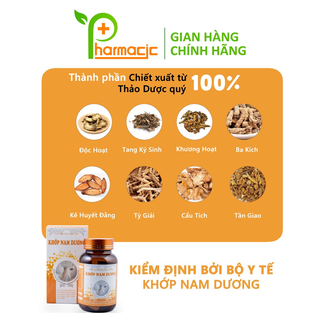 Khớp NAM DƯƠNG, KHANG THỌ GOLD Chính Hãng, 30 Viên Nén - Giải Pháp Cho Người Bệnh Xương Khớp