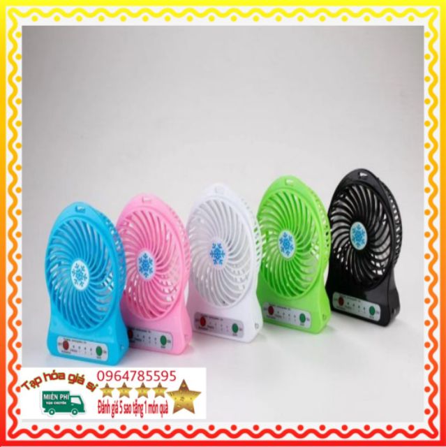 ❤️ FREESHIP ❤️ QUẠT MINI 3 TỐC ĐỘ THỔI BAY CƠN NÓNG