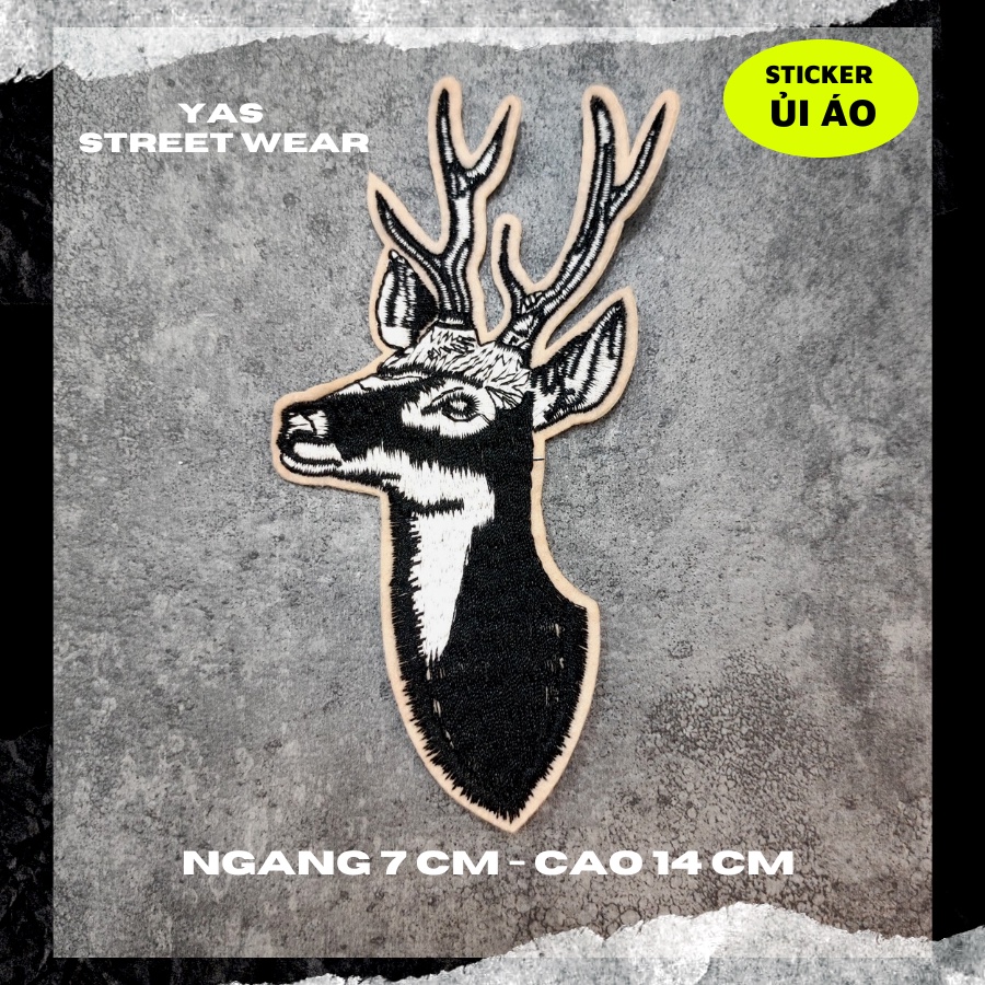 Sticker dán quần áo cao cấp - có sẵn keo ủi,Patch ủi dùng làm miếng vá Quần Áo,áo phao,BALO,quần jeans, giày dép