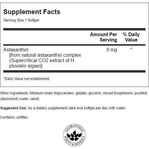 Astaxanthin | Swanson Astaxanthin 4mg  - Tăng Đề Kháng, Tốt Cho Tim Mạch - Chính Hãng The Shape
