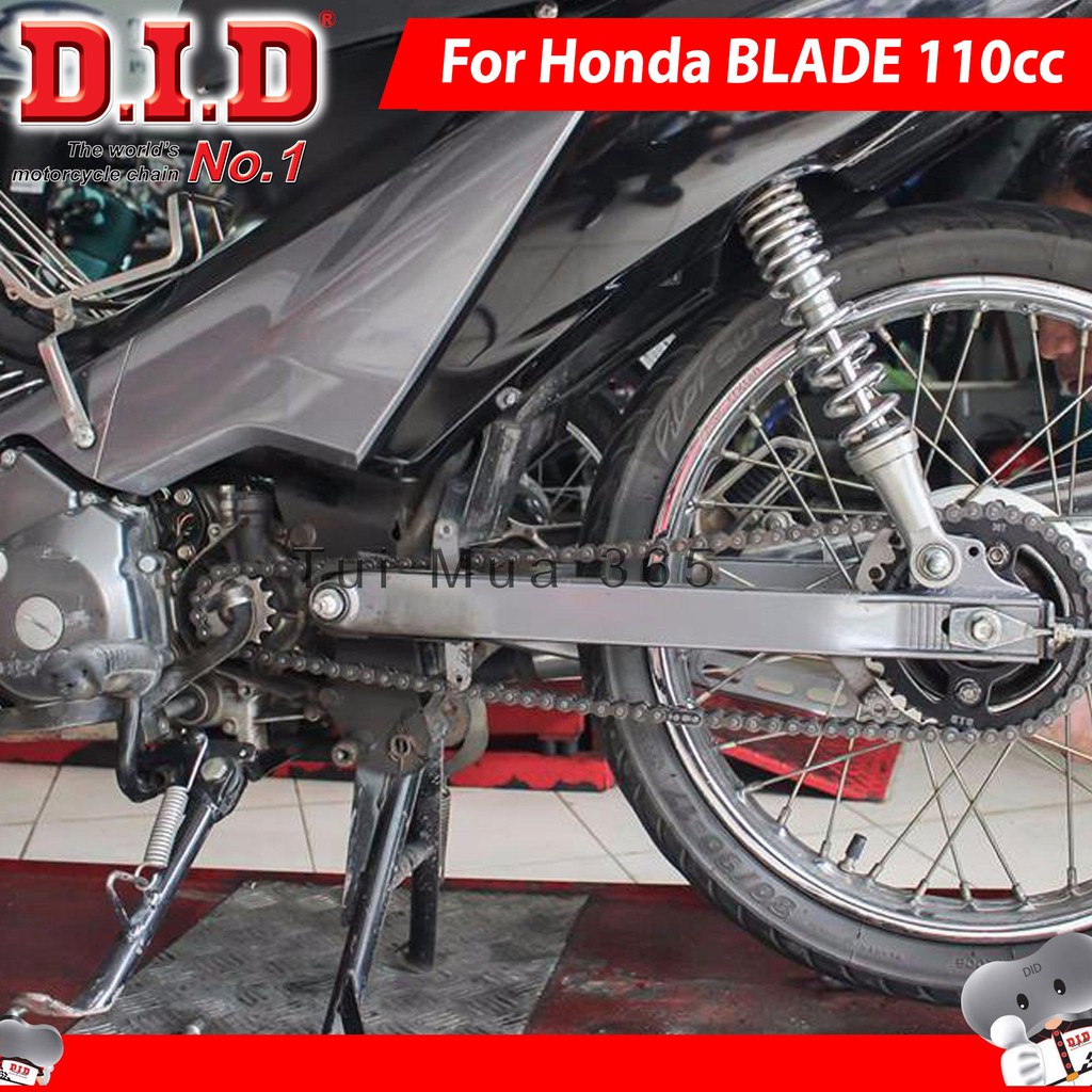 Nhông sên dĩa DID Honda Blade 110cc - Sên đen 10ly HDS ( Thái Lan )