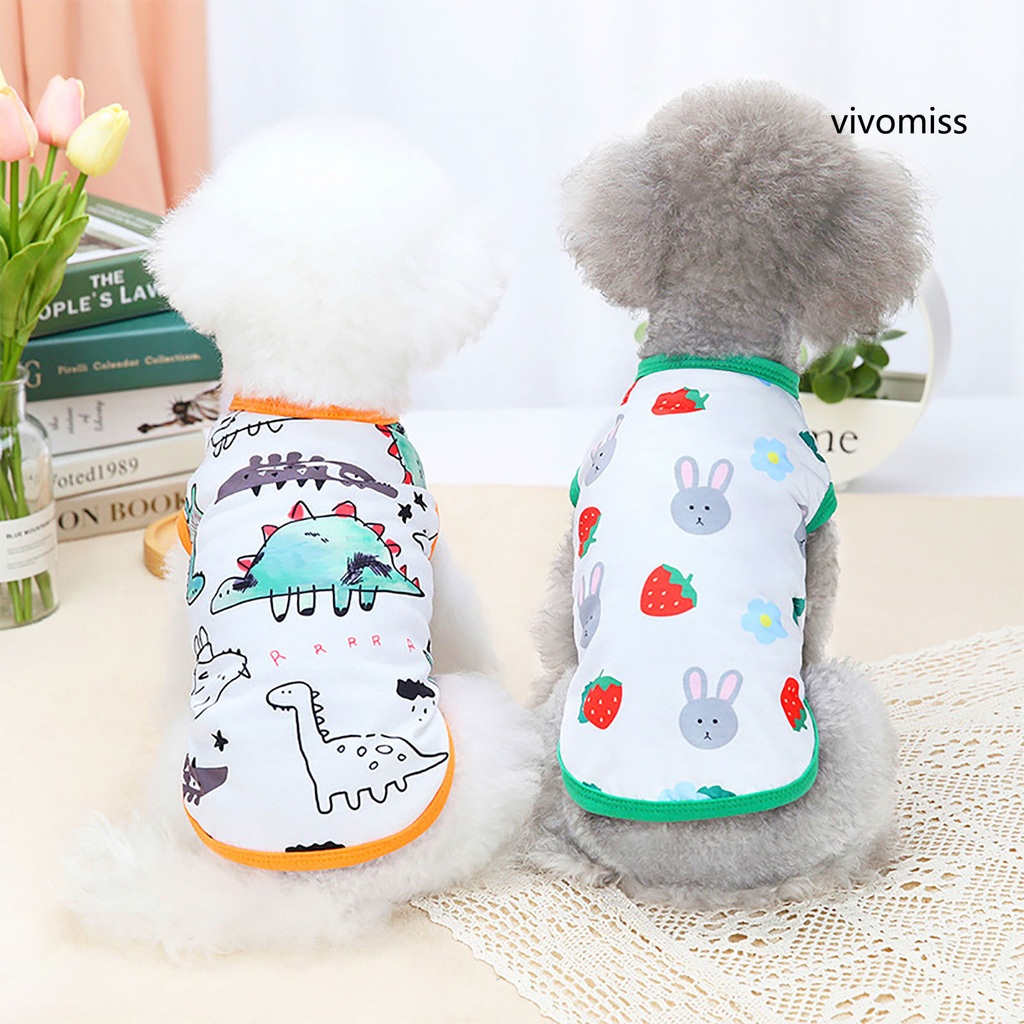 Áo Thun Cổ Tròn Thoáng Khí Cho Thú Cưng